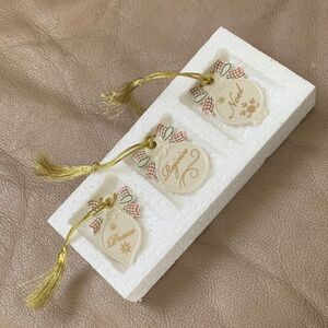 LENOX THREE ORNAMENT SET